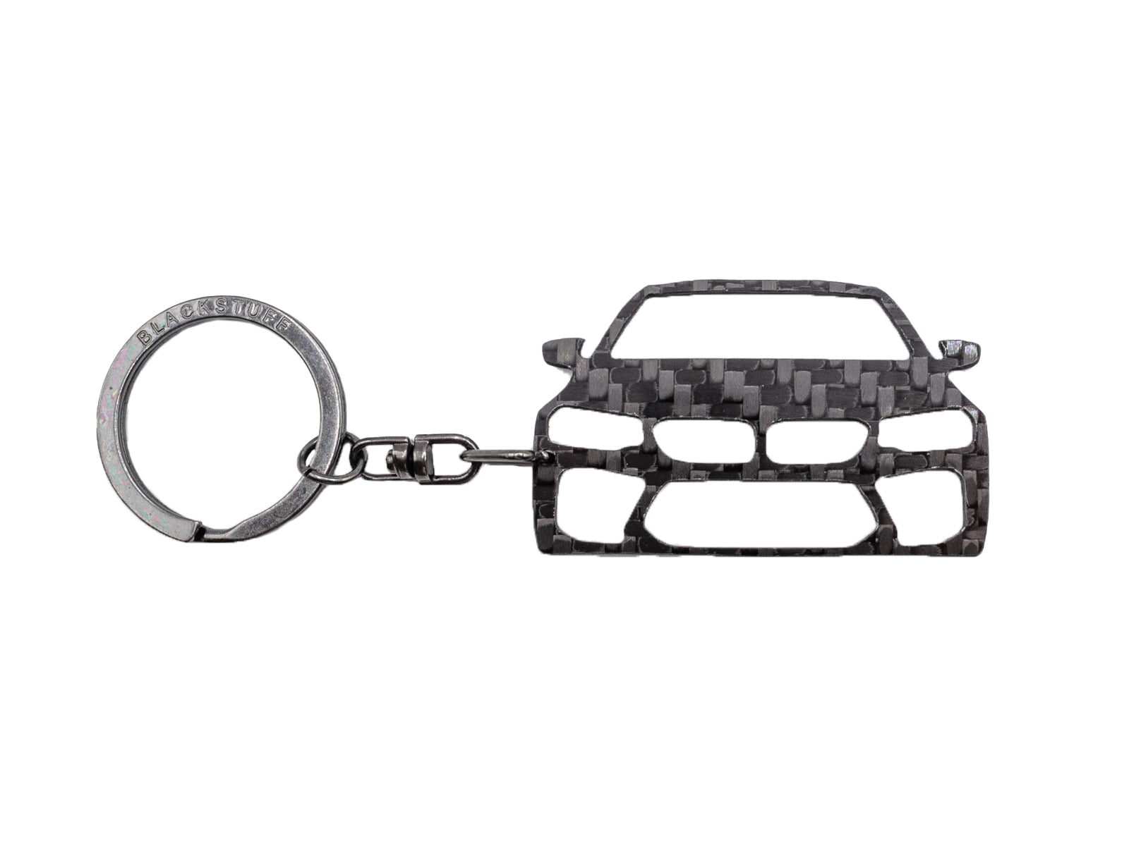 BlackStuff Carbon Fiber Keychain Keyring Ring Holder Compatible with M5 F90 G30 G31 2016 BS-982