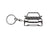 BlackStuff Carbon Fiber Keychain Keyring Ring Holder Compatible with Tiguan R 2020 BS-983