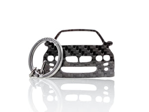 BlackStuff Carbon Fiber Keychain Keyring Ring Holder Compatible with MG ZR BS-984