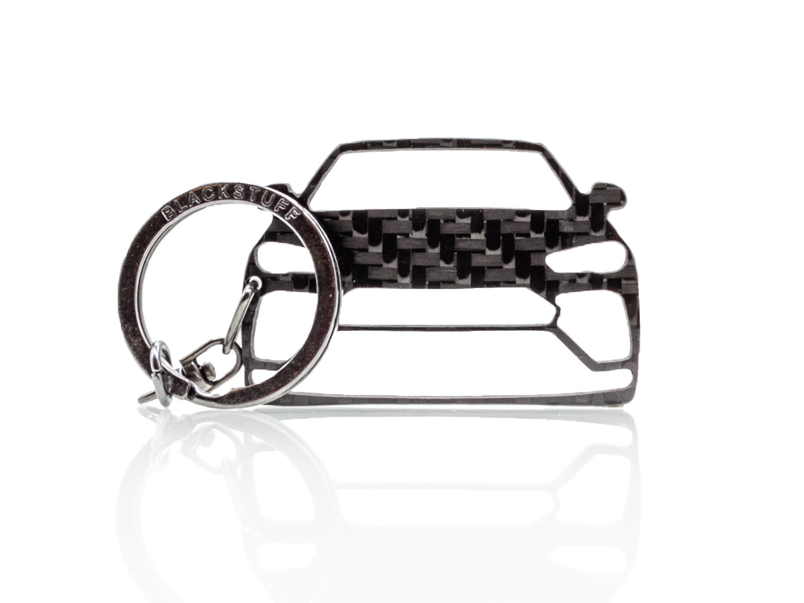 BlackStuff Carbon Fiber Keychain Keyring Ring Holder Compatible with Urus BS-985