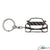 BlackStuff Carbon Fiber Keychain Keyring Ring Holder Compatible with  C-Class C43 W205 C205 2014-2020 BS-987