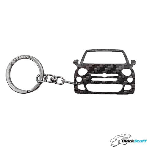 BlackStuff Carbon Fiber Keychain Keyring Ring Holder Compatible with 500X BS-992