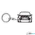 BlackStuff Carbon Fiber Keychain Keyring Ring Holder Compatible with 500X BS-992