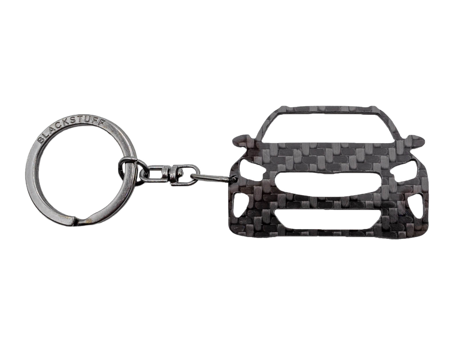 BlackStuff Carbon Fiber Keychain Keyring Ring Holder Compatible with XCeed 2019 BS-995