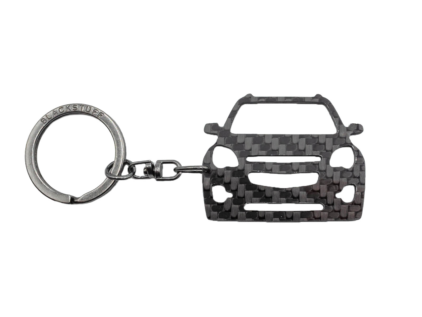 BlackStuff Carbon Fiber Keychain Keyring Ring Holder Compatible with Equinox 2009-2016 BSU-101