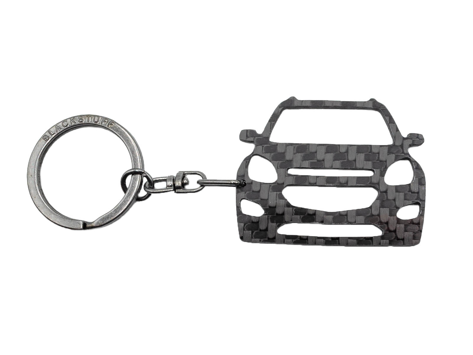 BlackStuff Carbon Fiber Keychain Keyring Ring Holder Compatible with Equinox 2016-2018 BSU-102