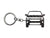 BlackStuff Carbon Fiber Keychain Keyring Ring Holder Compatible with  Silverado 2016-2019 BSU-107