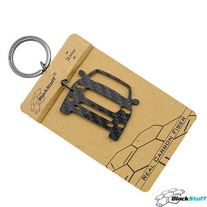 BlackStuff Carbon Fiber Keychain Keyring Ring Holder Compatible with RAM 2019+ BSU-109