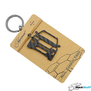 BlackStuff Carbon Fiber Keychain Keyring Ring Holder Compatible with Explorer 2016-2019 BSU-111