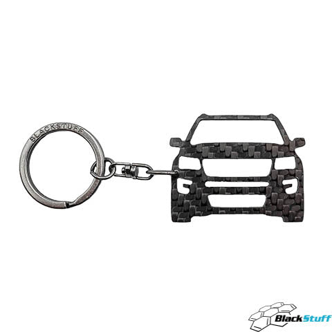 BlackStuff Carbon Fiber Keychain Keyring Ring Holder Compatible with Explorer 2016-2019 BSU-111