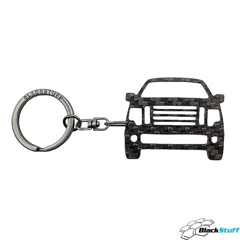 BlackStuff Carbon Fiber Keychain Keyring Ring Holder Compatible with F-150 2009-2015 BSU-113