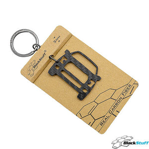 BlackStuff Carbon Fiber Keychain Keyring Ring Holder Compatible with F-150 2015-2020 BSU-114