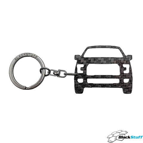 BlackStuff Carbon Fiber Keychain Keyring Ring Holder Compatible with F-150 2015-2020 BSU-114