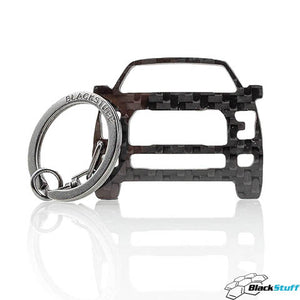 BlackStuff Carbon Fiber Keychain Keyring Ring Holder Compatible with F-150 2015-2020 BSU-114