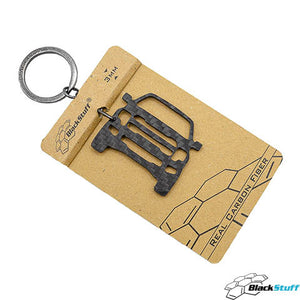 BlackStuff Carbon Fiber Keychain Keyring Ring Holder Compatible with F-150 SVT RAPTOR 2009-2015 BSU-118