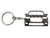 BlackStuff Carbon Fiber Keychain Keyring Ring Holder Compatible with DS7 Crossback BS-891