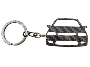 BlackStuff Carbon Fiber Keychain Keyring Ring Holder Compatible with Saxo VTS MK1 BS-890