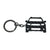 BlackStuff Carbon Fiber Keychain Keyring Ring Holder Compatible with Duster MK2 2018 BS-160