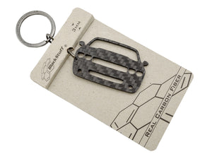 BlackStuff Carbon Fiber Keychain Keyring Ring Holder Compatible with Challenger 2008-2014 BS-892