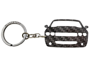 BlackStuff Carbon Fiber Keychain Keyring Ring Holder Compatible with Challenger 2008-2014 BS-892