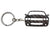 BlackStuff Carbon Fiber Keychain Keyring Ring Holder Compatible with Challenger 2008-2014 BS-892