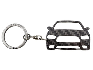 BlackStuff Carbon Fiber Keychain Keyring Ring Holder Compatible with Charger 2012-2016 BS-894