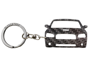 BlackStuff Carbon Fiber Keychain Keyring Ring Holder Compatible with Charger SRT 2006-2011 BS-896