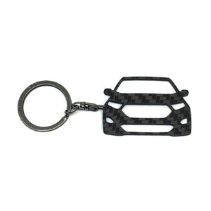 BlackStuff Carbon Fiber Keychain Keyring Ring Holder Compatible with Edge BS-178