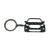 BlackStuff Carbon Fiber Keychain Keyring Ring Holder Compatible with Edge BS-178