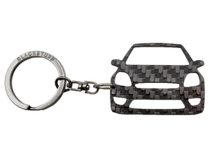 BlackStuff Carbon Fiber Keychain Keyring Ring Holder Compatible with Fiesta St MK5 2002-2008 BS-897