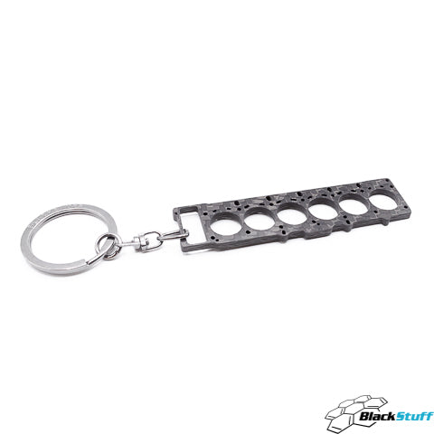 BlackStuff Carbon Fiber Keychain Keyring Ring Holder Head Gasket Compa -  Blackstuffcrafts - SC Ramaxchip 1 SRL