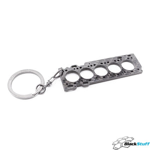 BlackStuff Carbon Fiber Keychain Keyring Ring Holder Head Gasket Compatible with ST 2.5 HG-103