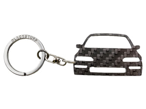 BlackStuff Carbon Fiber Keychain Keyring Ring Holder Compatible with Civic EF ED EE MK4 1985-1991 BS-898