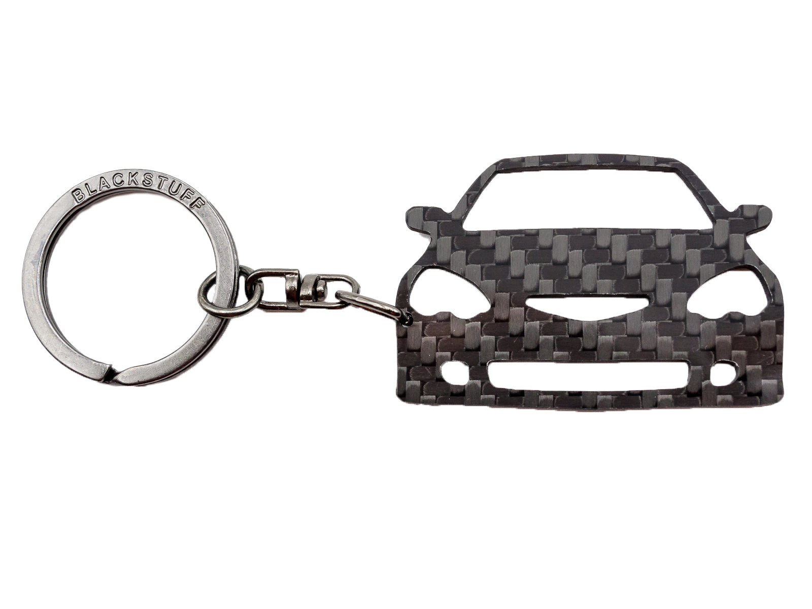 BlackStuff Carbon Fiber Keychain Keyring Ring Holder Compatible with Integra Type-R DC5 BS-869