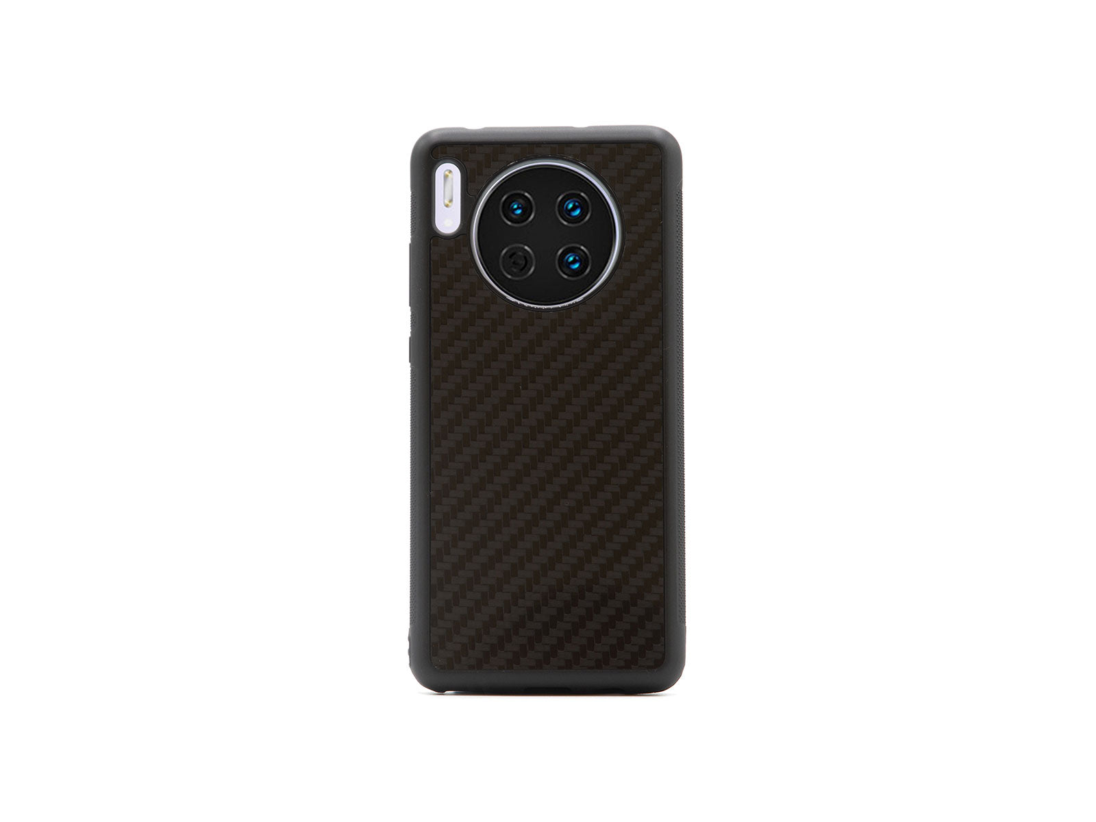 BlackStuff Genuine Carbon Fiber and Silicone Lightweight Phone Case Compatible with Huawei Mate 30 BS-2026