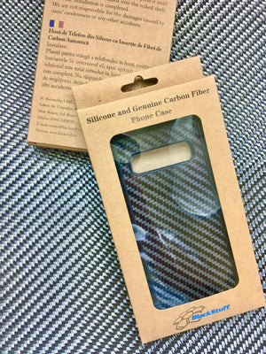 BlackStuff Genuine Carbon Fiber and Silicone Lightweight Phone Case Compatible with Samsung Galaxy S10 BS-2007