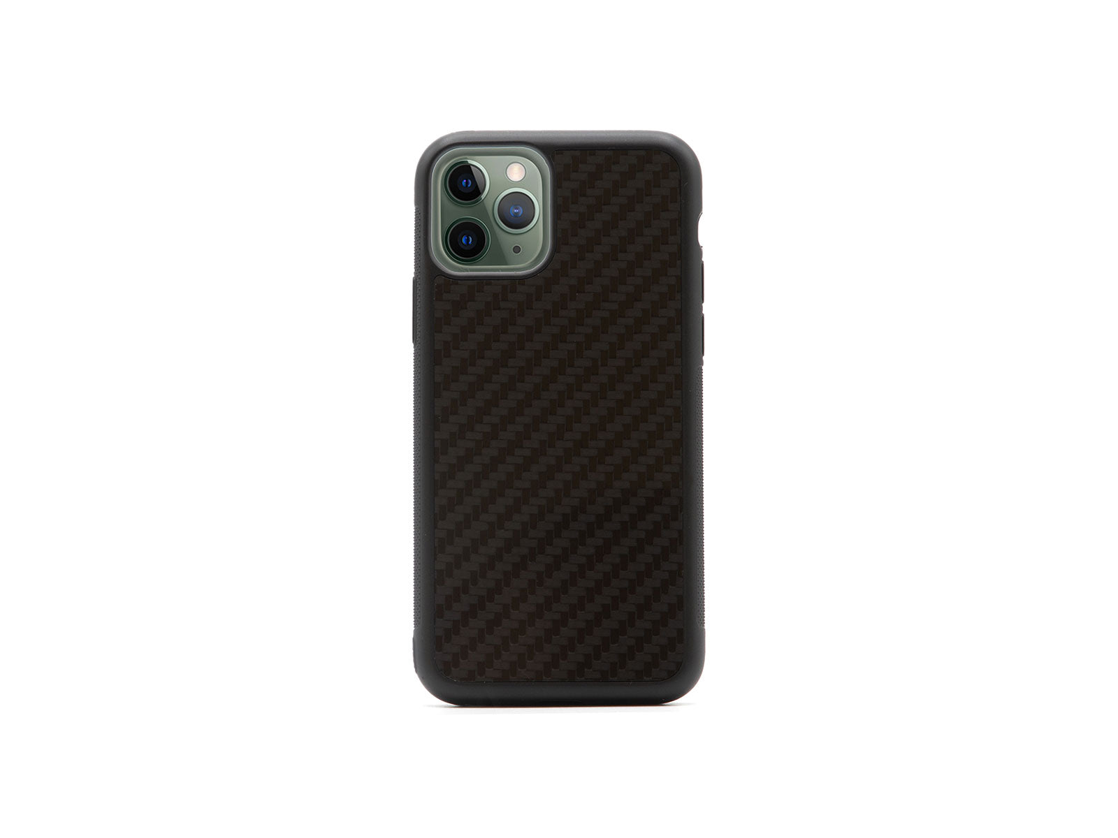 BlackStuff Genuine Carbon Fiber and Silicone Lightweight Phone Case Compatible with Iphone 11 Pro BS-2021