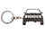 BlackStuff Carbon Fiber Keychain Keyring Ring Holder Compatible with Cherokee XJ BS-900