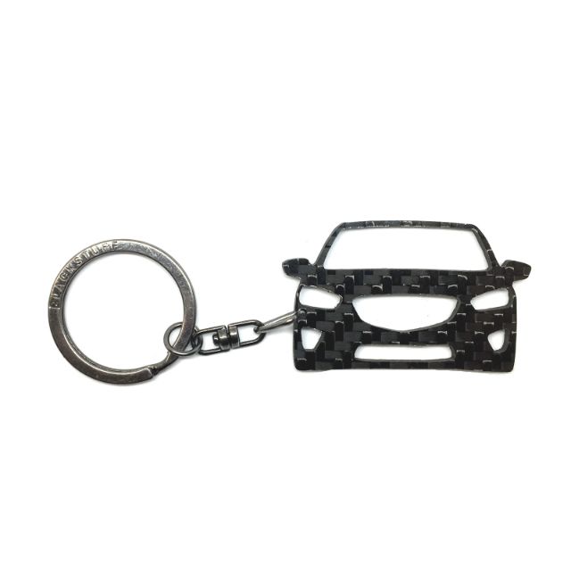 BlackStuff Carbon Fiber Keychain Keyring Ring Holder Compatible with CX5 BS-642