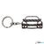 BlackStuff Carbon Fiber Keychain Keyring Ring Holder Compatible with C Class W204 2007-2014 BS-195