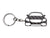 BlackStuff Carbon Fiber Keychain Keyring Ring Holder Compatible with C Class W205 2014-2019 BS-196