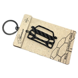 BlackStuff Carbon Fiber Keychain Keyring Ring Holder Compatible with E Class W213 2016 BS-198