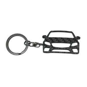 BlackStuff Carbon Fiber Keychain Keyring Ring Holder Compatible with E Class W213 2016 BS-198