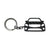 BlackStuff Carbon Fiber Keychain Keyring Ring Holder Compatible with GLC Class X253 2015 BS-602