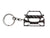 BlackStuff Carbon Fiber Keychain Keyring Ring Holder Compatible with GLE Class W166 2015-2019 BS-603