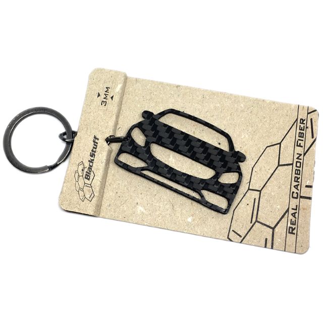 BlackStuff Carbon Fiber Keychain Keyring Ring Holder Compatible with S Class Coupe C217 2014-2019 BS-607