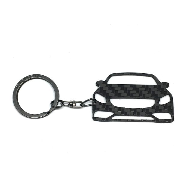 BlackStuff Carbon Fiber Keychain Keyring Ring Holder Compatible with S Class Coupe C217 2014-2019 BS-607