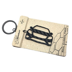 BlackStuff Carbon Fiber Keychain Keyring Ring Holder Compatible with S Class W222 2014-2019 BS-606