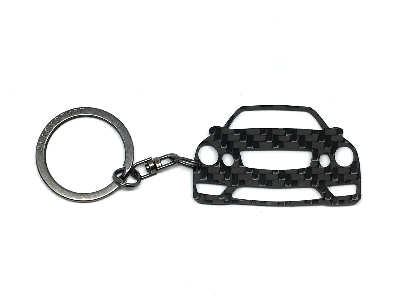 BlackStuff Carbon Fiber Keychain Keyring Ring Holder Compatible with E Class W211 2003-2009 BS-199