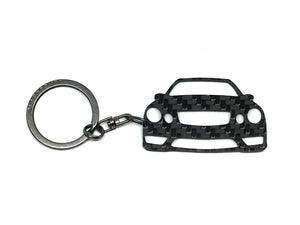 BlackStuff Carbon Fiber Keychain Keyring Ring Holder Compatible with E Class W211 2003-2009 BS-199